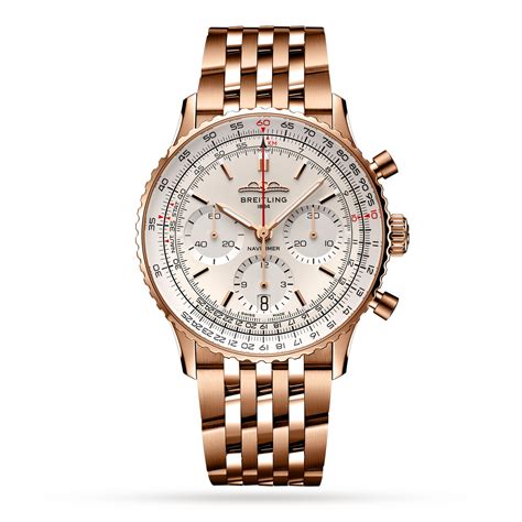 breitling navitimer chronograph 41 red gold mercury|breitling chronometre navitimer price.